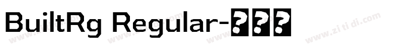 BuiltRg Regular字体转换